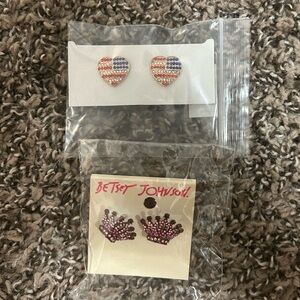 New Betsey Johnson Earring Bundle